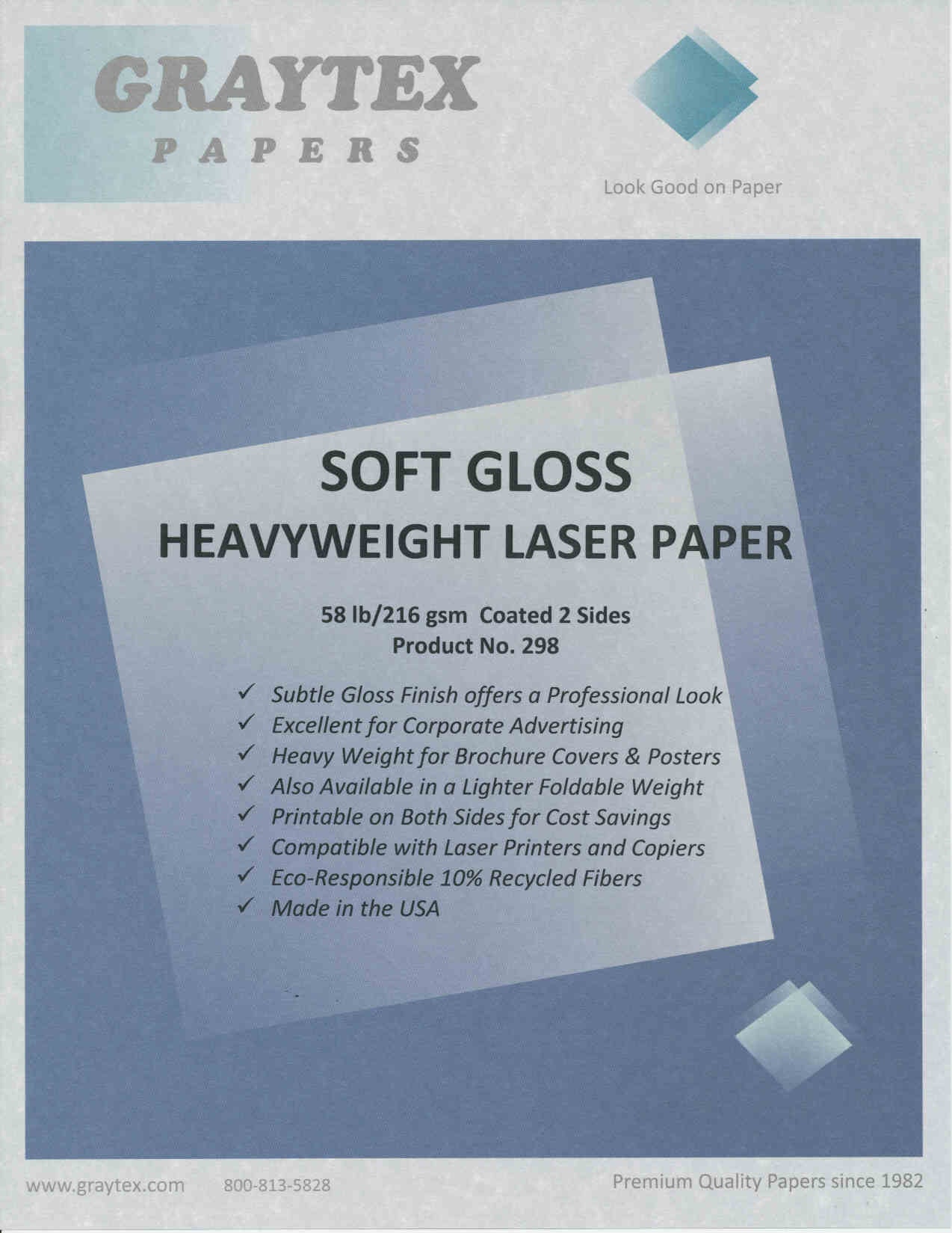 Soft Gloss Laser Heavyweight - 298 - 58lb