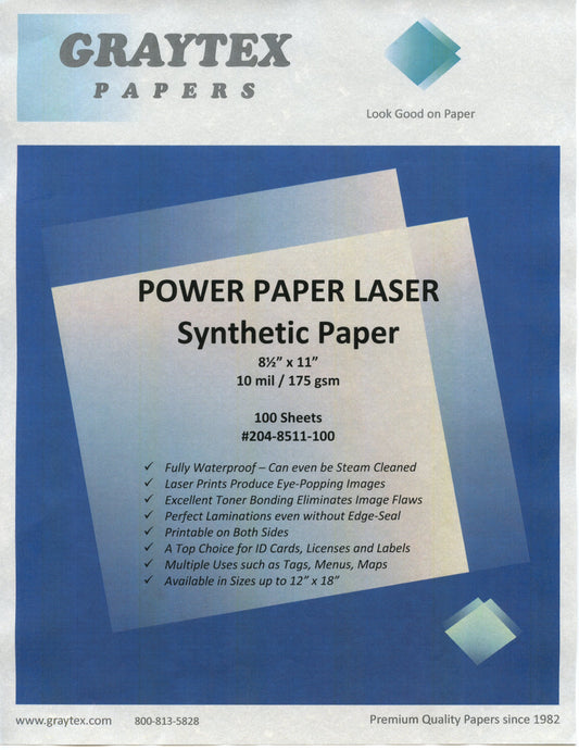 Power Paper Laser - 204 - 10mil