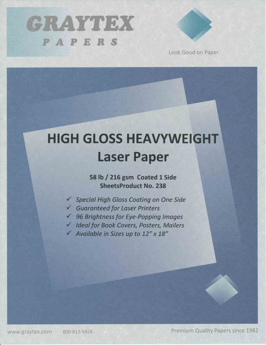 High Gloss Laser Heavyweight 1-sided - 238 - 58lb